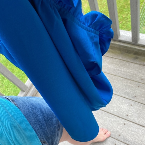 J.Crew Sleeveless Top Blouse XS Lined With FLAWS Blue - Picture 15 of 17